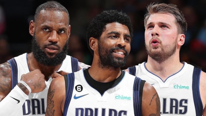 Luka Doncic, LeBron James, Kyrie Irving